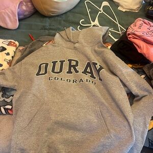 Ouray, Colorado hooded sweatshirt.